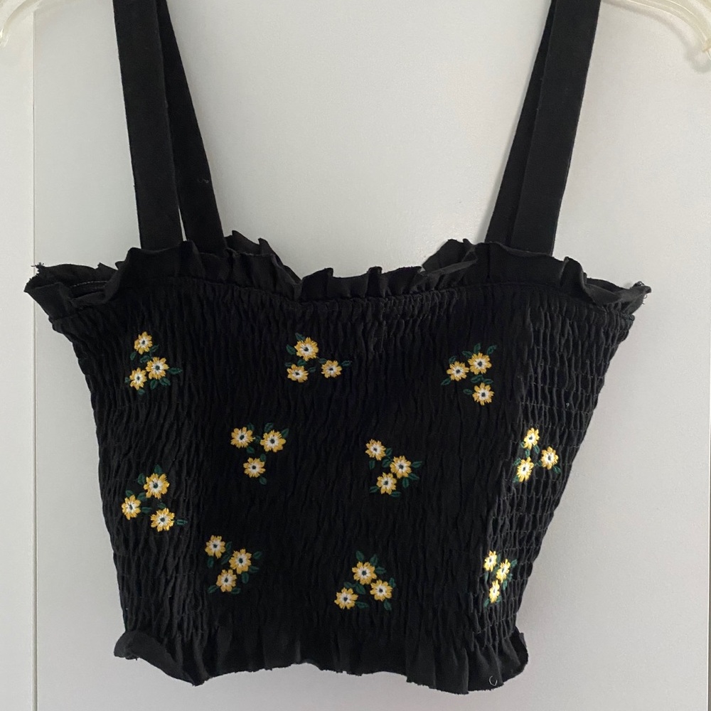 “Floral” cropped top